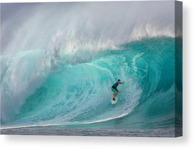 Action Canvas Print featuring the photograph G Land Surfer by Antonyus Bunjamin (abe)