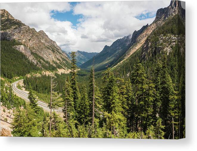 North Cascades National Park Canvas Print featuring the photograph Gateway to the Cascades by Kristopher Schoenleber