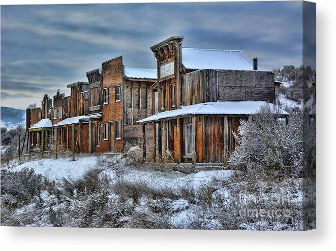 Ghost Town Canvas Print featuring the photograph Ghost Town by Vivian Martin