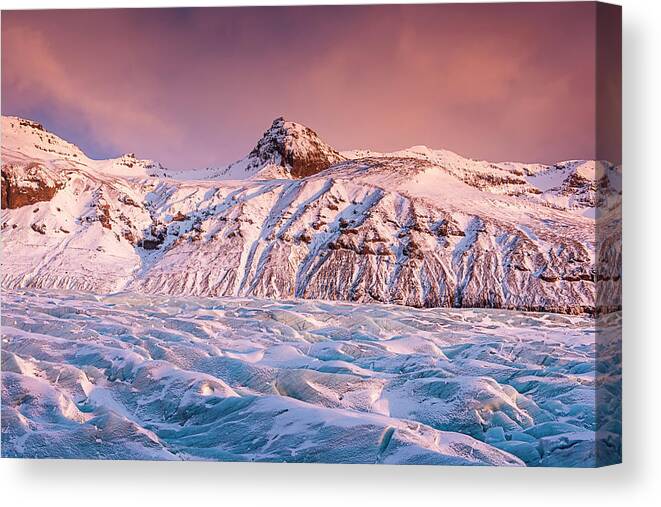 Glacial Spur Canvas Print featuring the photograph Glacial Spur by Michael Blanchette Photography