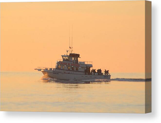 Angler Canvas Print featuring the photograph Going Fishing On The Angler by Robert Banach