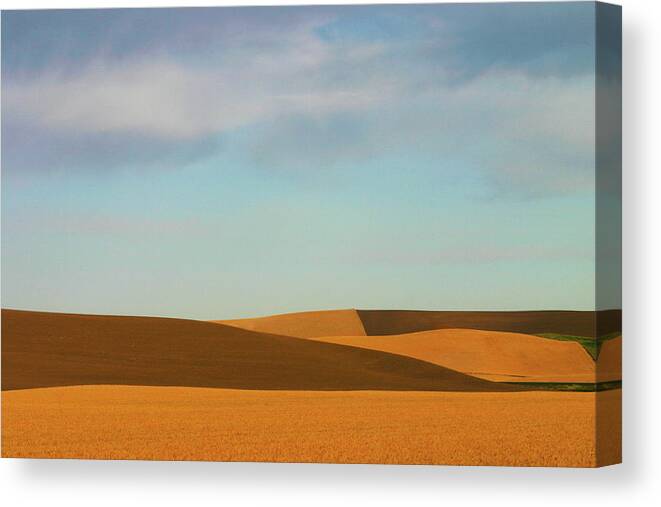 Tranquility Canvas Print featuring the photograph Golden Wheat Fields In Palouse Region by Kathy Van Torne