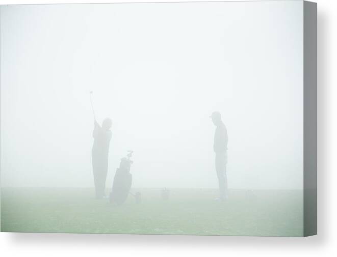 Golf Canvas Print featuring the photograph Golflesson by Markus Huber