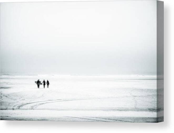 Surfing Canvas Print featuring the photograph Gone Surfing by Dorit Fuhg