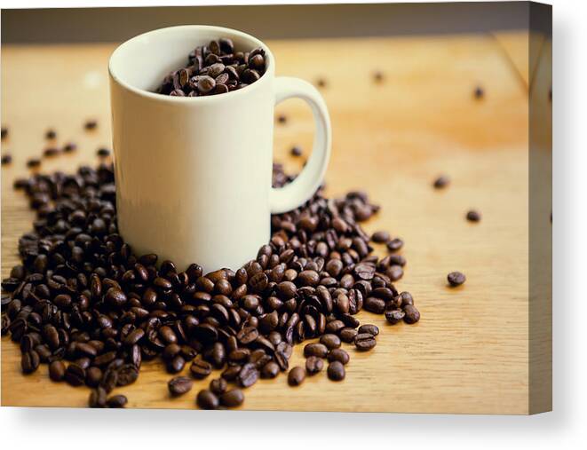 Breakfast Canvas Print featuring the photograph Good Morning Coffee And Cup by Timnewman
