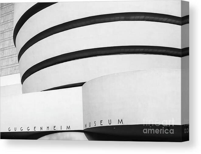 Art Museum Canvas Print featuring the photograph Guggenheim Museum, New York City by Yoela