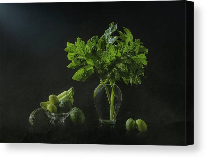 Healthy Canvas Print featuring the photograph Healthy Greens by Lydia Jacobs