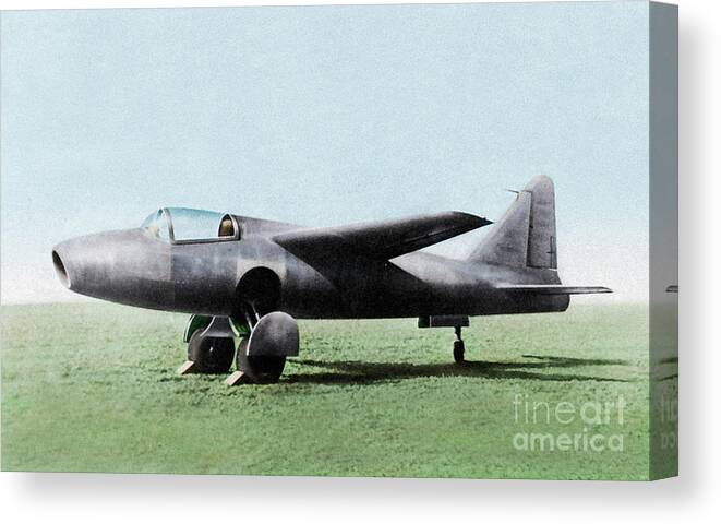 German Canvas Print featuring the photograph Heinkel He-178 by Science Photo Library