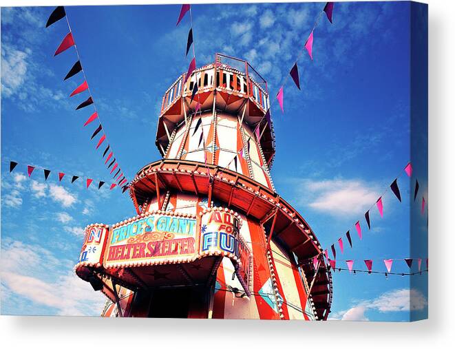 Curve Canvas Print featuring the photograph Helter Skelter With Bunting by Nick Kee Son