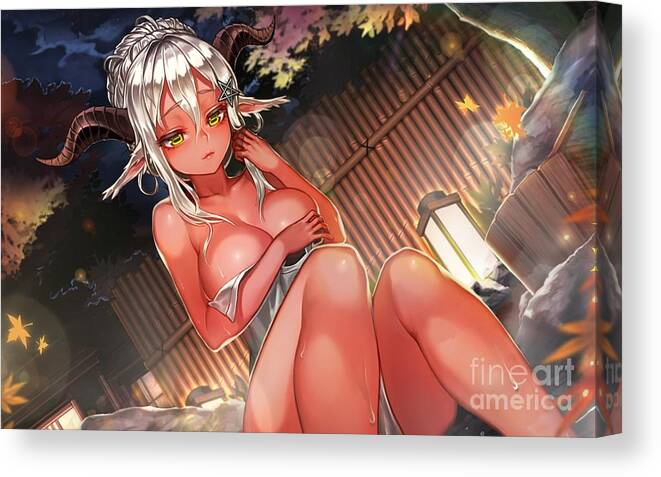 661px x 477px - Hentai Nude Devil Goat Girl Ultra HD Canvas Print / Canvas Art by Hi Res -  Fine Art America