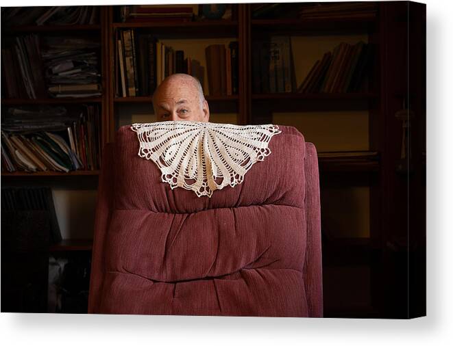 Person Canvas Print featuring the photograph Hide And Seek by Dov Fuchs