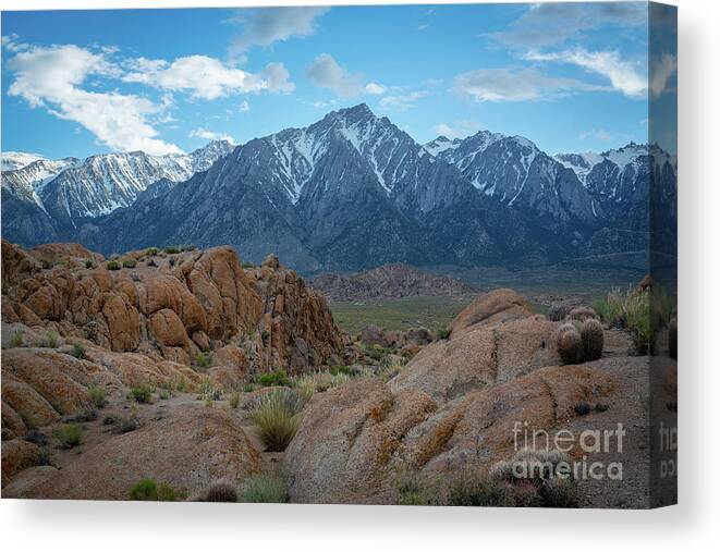 Sunrise Canvas Print featuring the photograph Hiking To Mount Whitney by Michael Ver Sprill