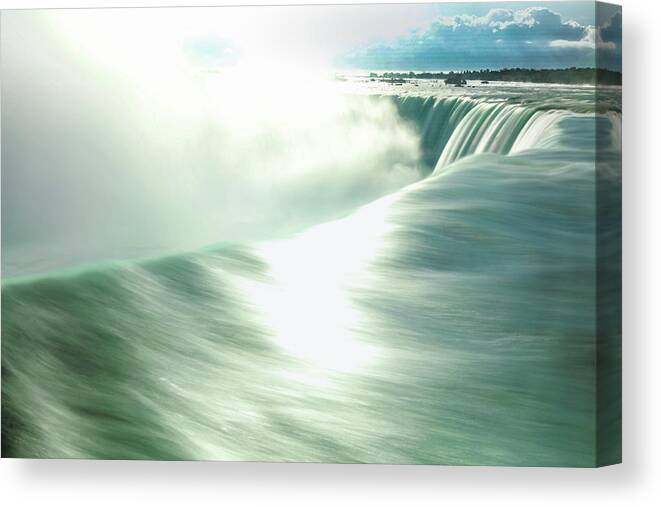 Horseshoe Falls Canvas Print featuring the photograph Horseshoe Falls, Niagara Falls by Doolittle Photography and Art