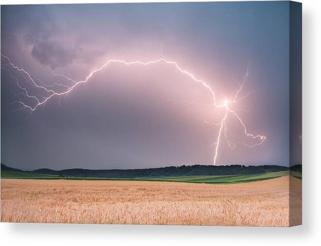 Thunder Canvas Print featuring the photograph Hot And Dry by Burger Jochen