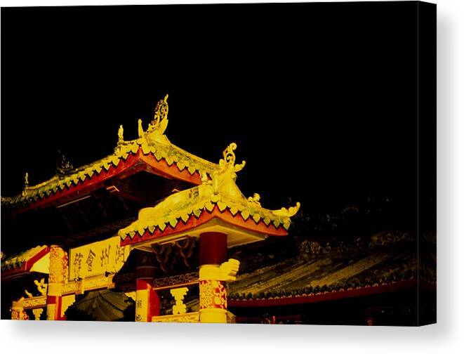 Ancient Canvas Print featuring the photograph House Of Clan In Hoi An, Vietnam - by Veronique Durruty