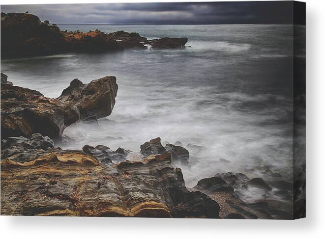 Half Moon Bay Canvas Print featuring the photograph I Gave My All by Laurie Search