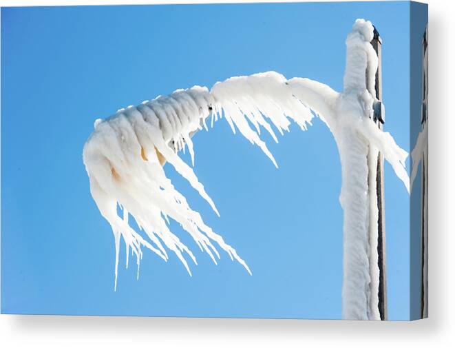 All Art Canvas Print featuring the photograph Icy Fingers by Charles McCleanon