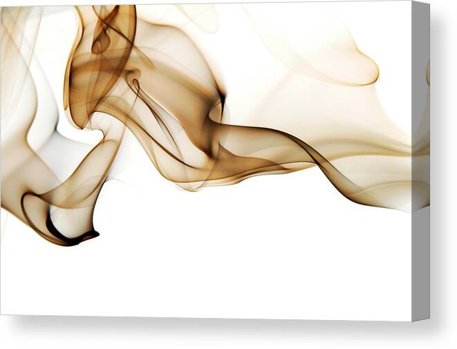 Art Canvas Print featuring the photograph Image Of High Contrast Smoke Up Against by Guarosh