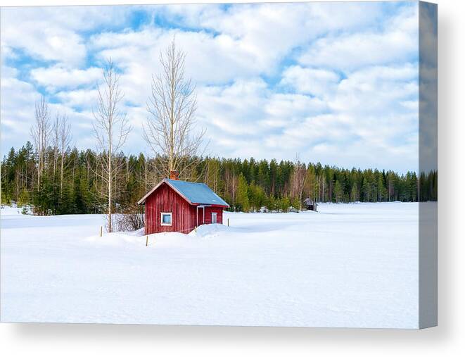 Landscape Canvas Print featuring the photograph In the Meantime by Philippe Sainte-Laudy