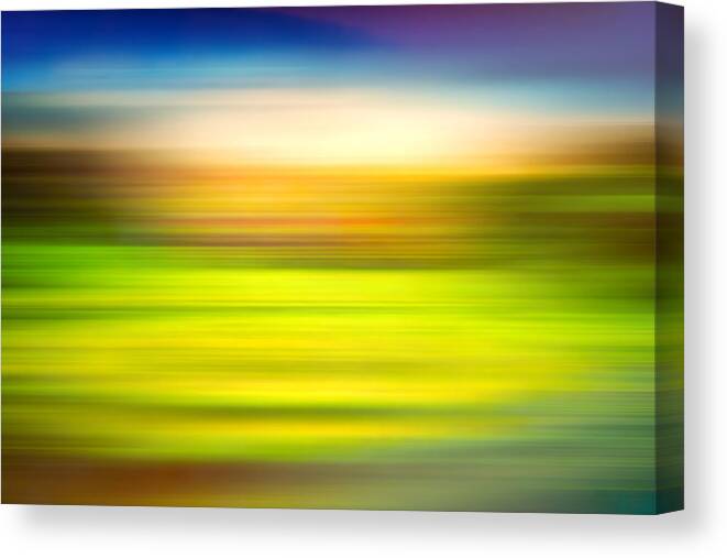 India Canvas Print featuring the photograph India Colors - Abstract Rural Panorama by Stefano Senise