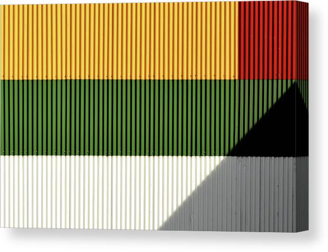 Urban Canvas Print featuring the photograph Industrial Flag by Stuart Allen