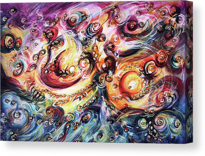 Cosmos Canvas Print featuring the painting Infinite Cosmos 1 by Harsh Malik