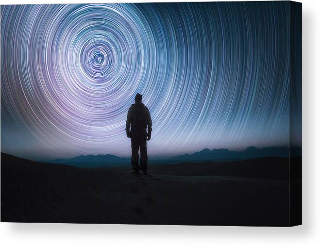 Sky Canvas Print featuring the photograph Infinity And Beyond by Asef Azimaie