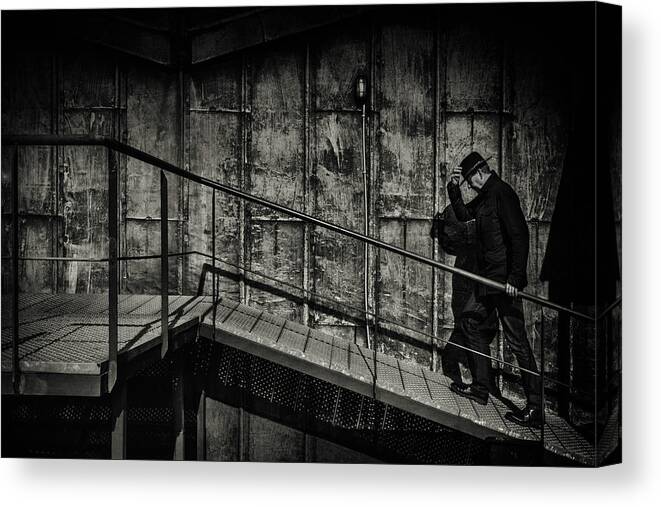 Person Canvas Print featuring the photograph Inquisitor by Gilbert Claes