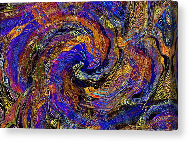 Intertwine Canvas Print featuring the digital art Inter Twine by David Manlove