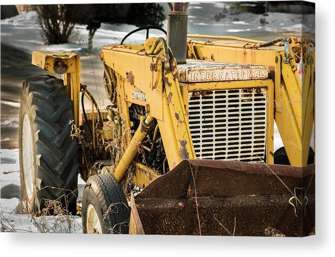 International Tractor Canvas Print featuring the photograph International Tractor by Brenda Petrella Photography Llc