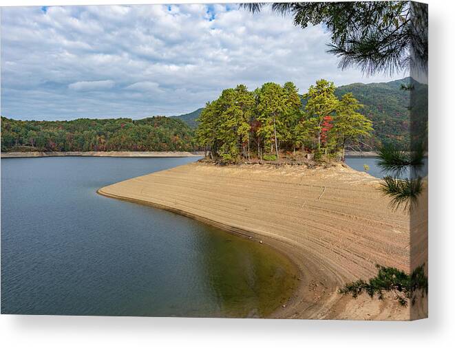 Trees Canvas Print featuring the photograph Island of Trees by Joe Leone