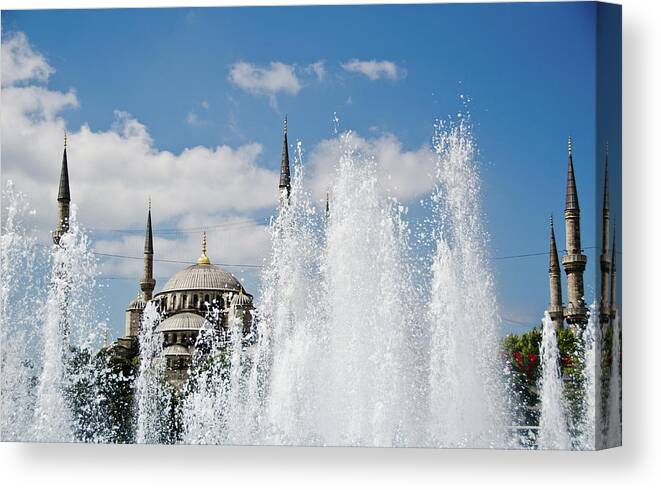 Istanbul Canvas Print featuring the photograph Istanbul by Meshaphoto
