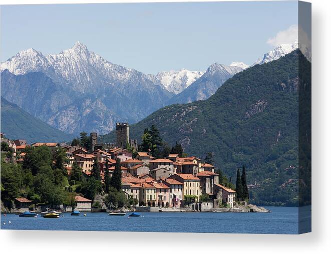 Scenics Canvas Print featuring the photograph Italy, Lombardy, Lake Como, Santa Maria by Buena Vista Images