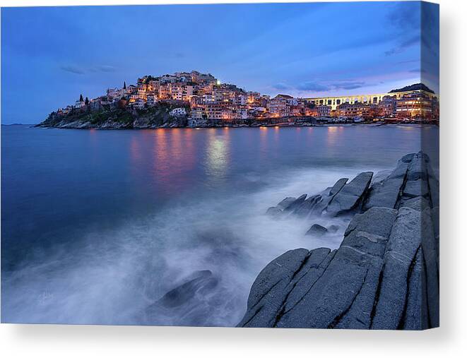 Kavala Canvas Print featuring the photograph Just Because... by Elias Pentikis