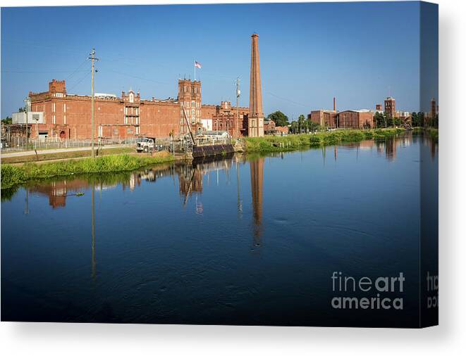 King Mill - Augusta Ga Canvas Print featuring the photograph King Mill - Augusta GA 1 by Sanjeev Singhal