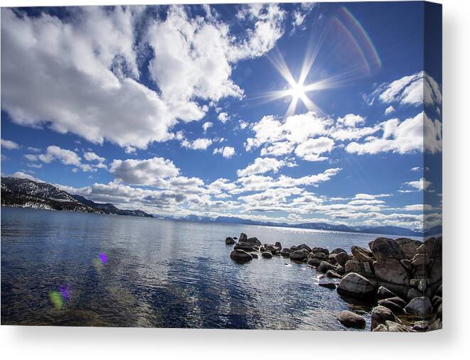 Lake Tahoe Water Canvas Print featuring the photograph Lake Tahoe 3 by Rocco Silvestri