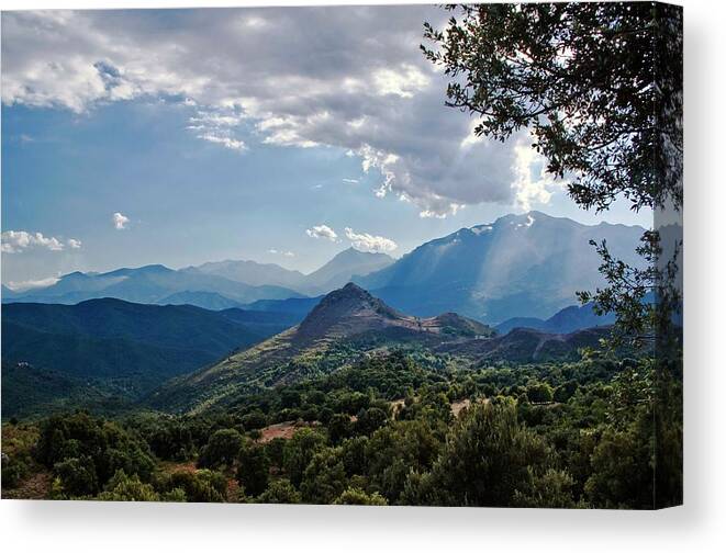 Scenics Canvas Print featuring the photograph Landscape Around Bustanicu by Fcremona