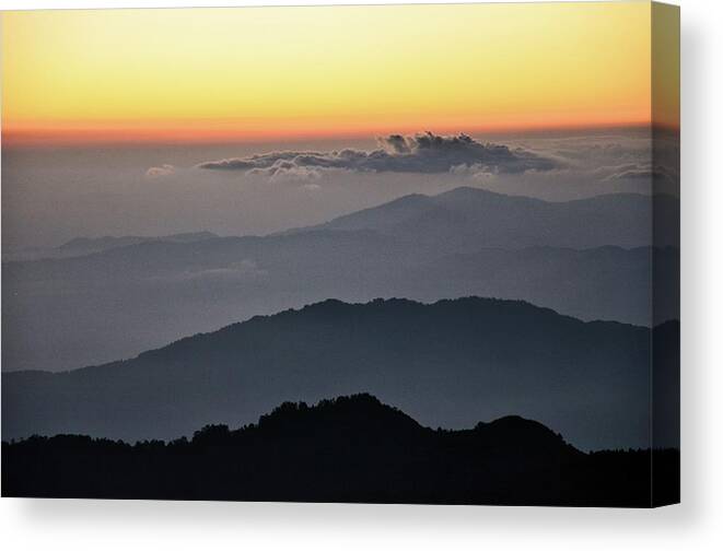 Scenics Canvas Print featuring the photograph Landscape Of Eastern Himalayas by Pallab Seth