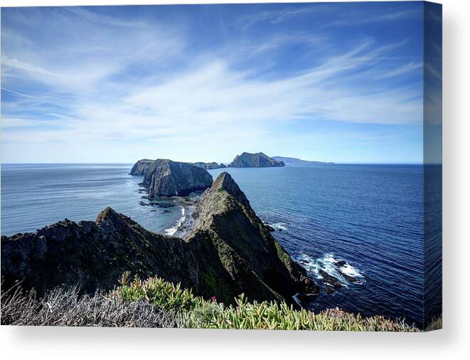 California Canvas Print featuring the photograph Landscape Of The Volcanic Anacapa Island by Andrewhelwich