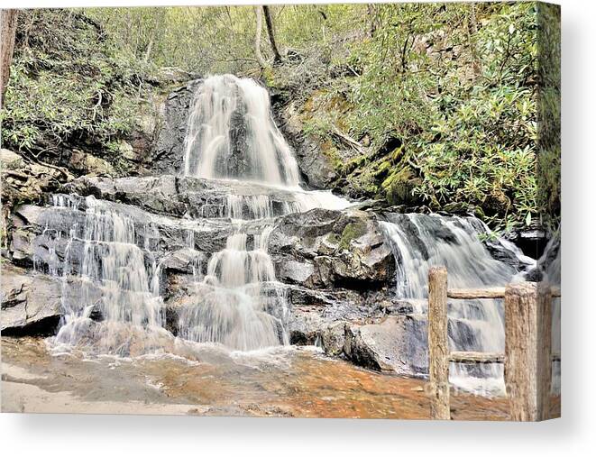 Waterfalls Canvas Print featuring the photograph Laurel Falls by Merle Grenz