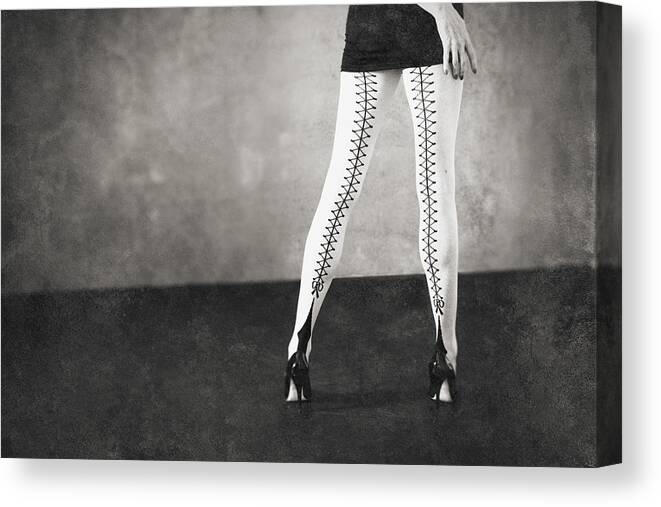Mel Canvas Print featuring the photograph Legs by Mel Brackstone