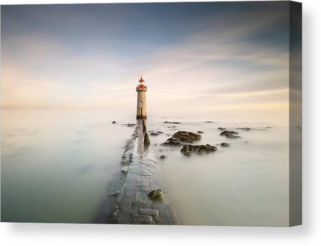France Canvas Print featuring the photograph Lighthouse by Jose Beut