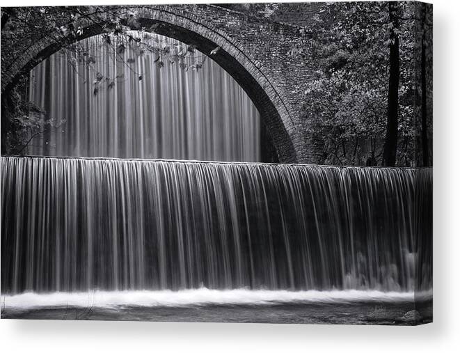 Greece Canvas Print featuring the photograph Liquid noir by Elias Pentikis