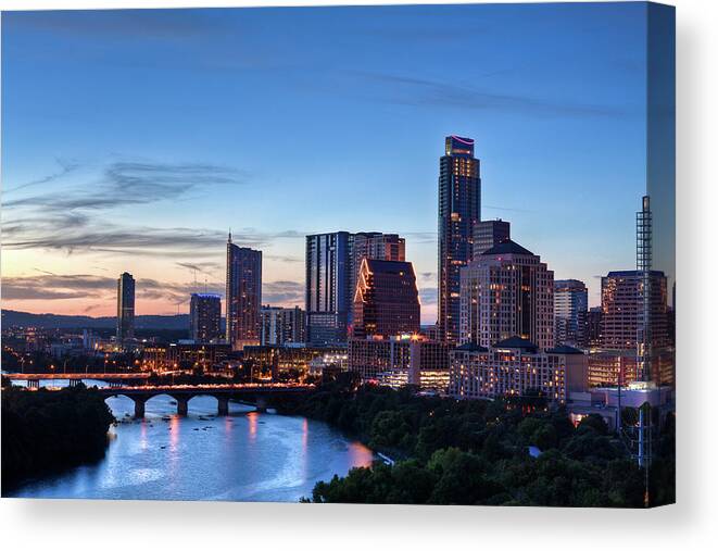 City Canvas Print featuring the photograph Lit On Fire by Ryan Martinez