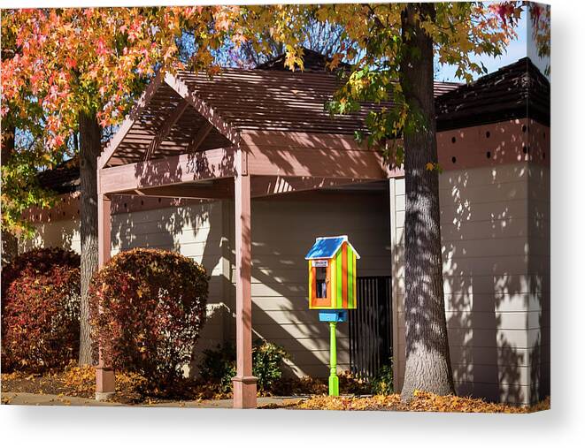 5dmkiv Canvas Print featuring the photograph Little Library 2 by Mark Mille