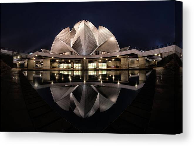Architecture Canvas Print featuring the photograph Lotus by Rana Jabeen