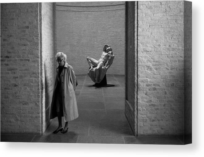 Sculpture Canvas Print featuring the photograph Love Me Or Leave Me (from The Series "boy Meets Girl") by Dieter Matthes