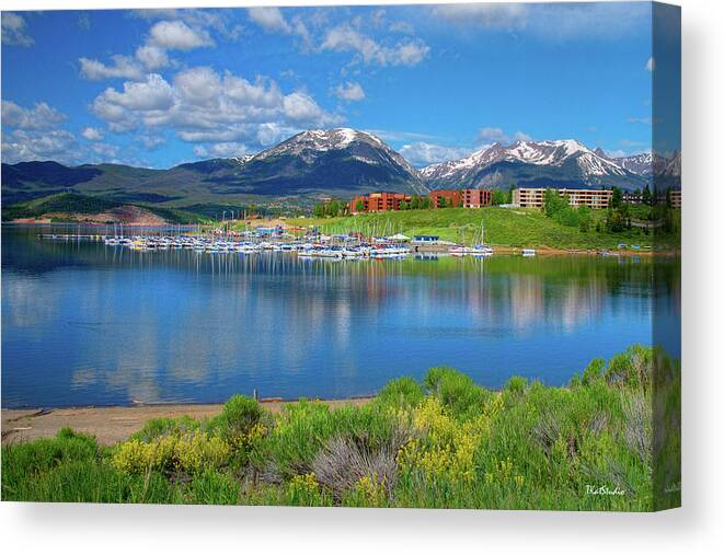 Colorado Canvas Print featuring the photograph Marina at lake Dillon by Tim Kathka