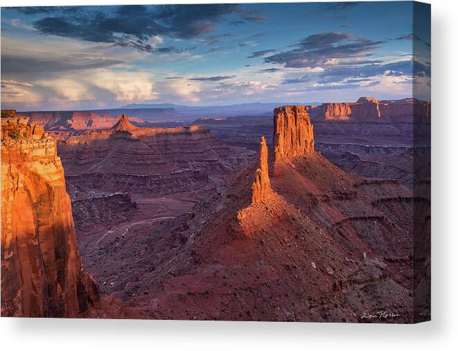 Canyonlands Canvas Print featuring the photograph Marlboro Point - A Different View by Dan Norris