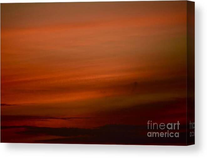 Sunset Canvas Print featuring the photograph Martian Sky by Debra Banks